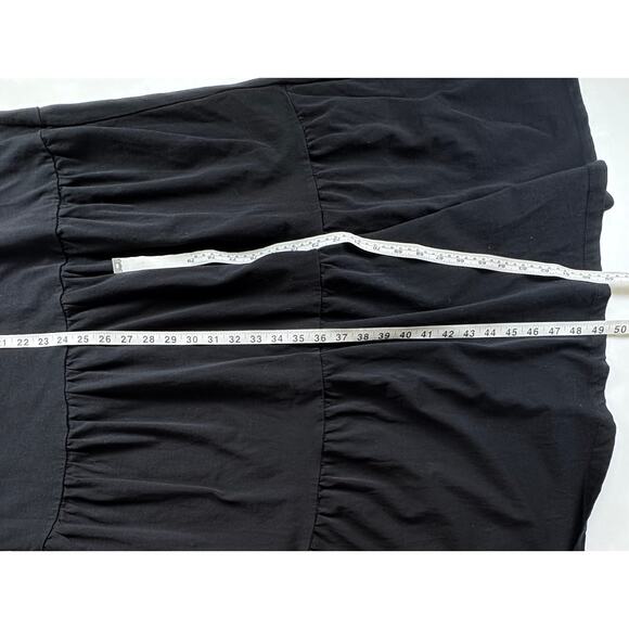 Farm Rio for Anthropologie Tiered T-Shirt Amo Maxi Dress Size Medium Black - Picture 13 of 14
